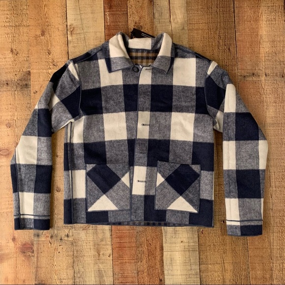 Charlie b collections reversible fall plaid button up coat - Picture 8 of 9